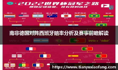 南非德国对阵西班牙赔率分析及赛事前瞻解读